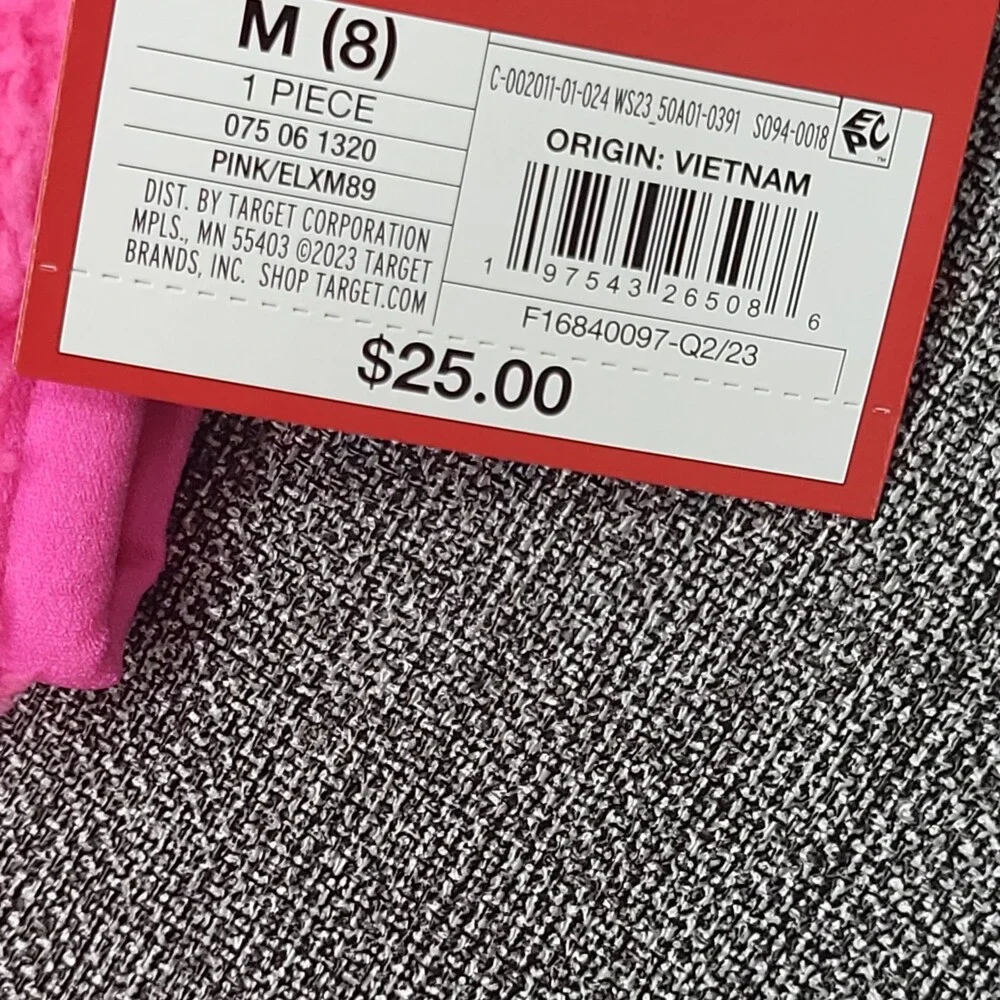 Kids Half Zip Up Pajama Pullover Sweatshirt - Wondershop Pink Size Medium 8